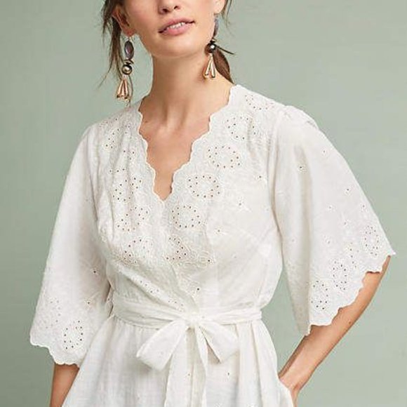 Anthropologie Meadow Rue Loire Wrap Blouse size XL - Picture 1 of 5